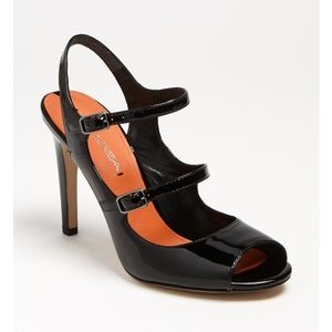 Black Strap Heels size 9